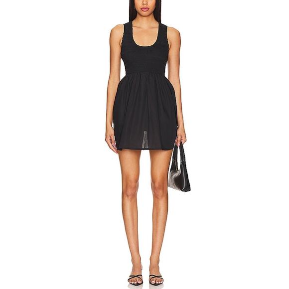 Faithfull the Brand Dresses & Skirts - Faithfull The Brand Smocked Black Epoca Dress Size M